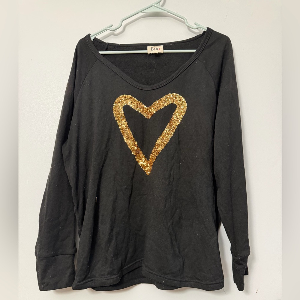Black Top with Gold Accents
